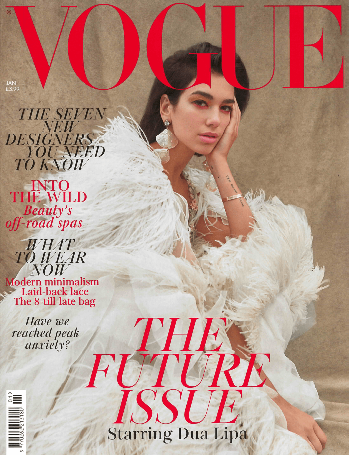 Diana d'Orville in Vogue issue featurign Dua Lipa