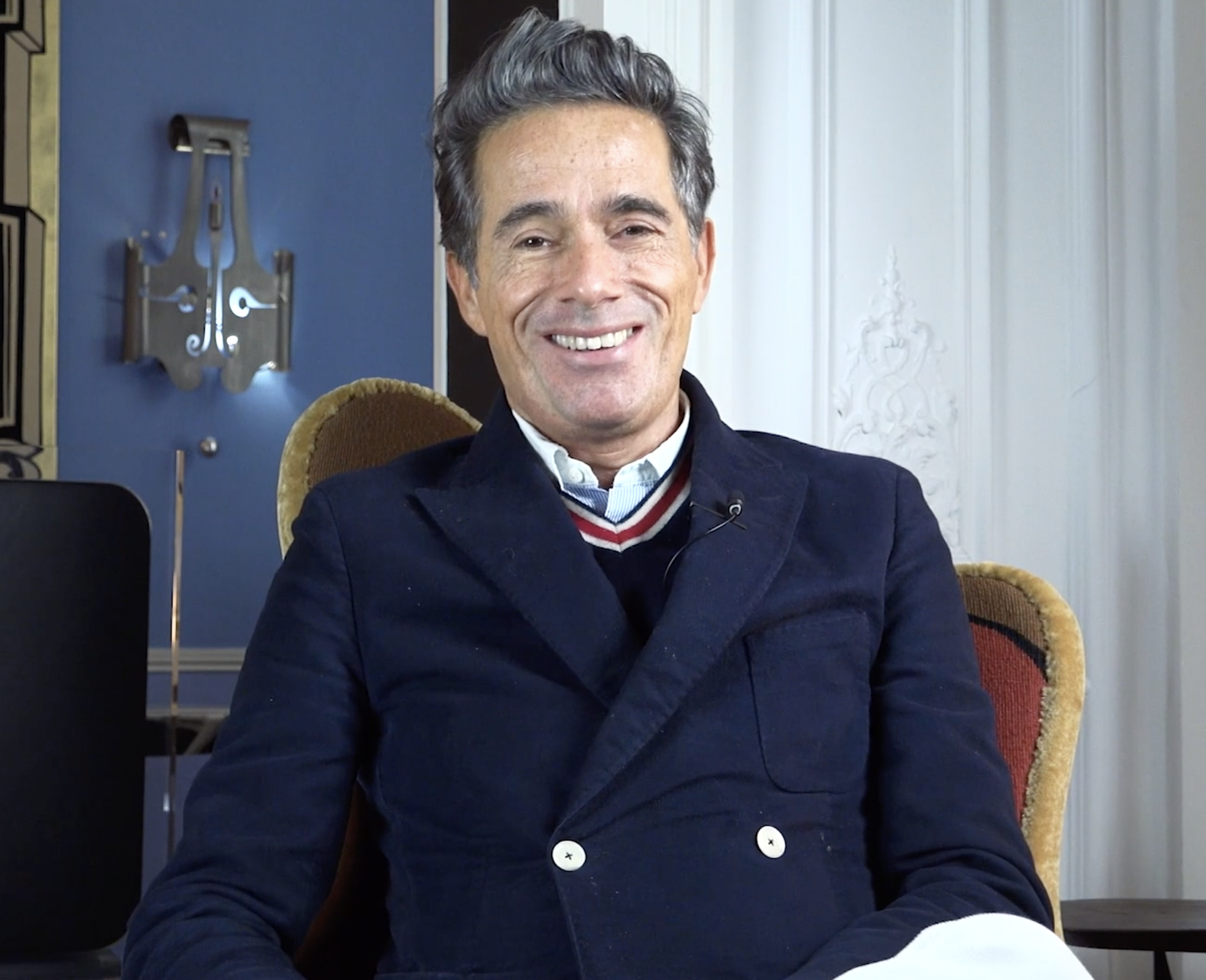 Vincent Darré exclusive interview for Diana d'Oville in his parisian home