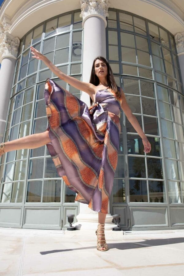 Diana d'Orville sustainable luxury printed silk set