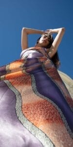 Diana d'Orville sustainable luxury printed silk set