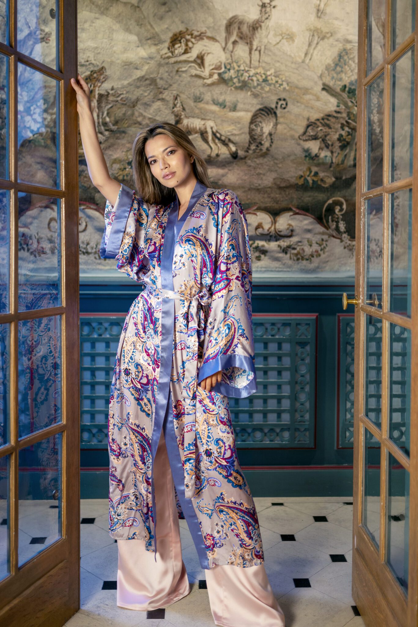 Diana d'Orville luxury couture silk kimonos for Eden Rock St Barths